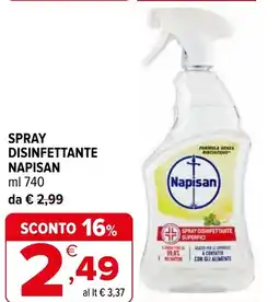 Iperal Spray disinfettante NAPISAN offerta