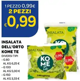 Ekom Insalata dell'orto KOME TE offerta