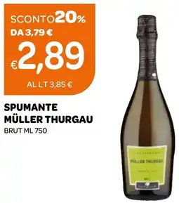 Ekom Spumante MÜLLER THURGAU offerta