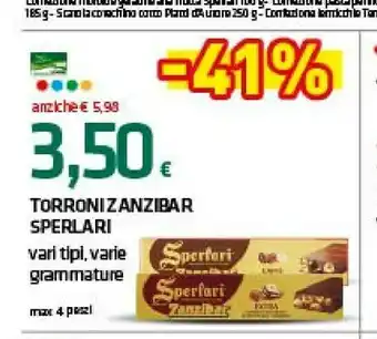 Superconti Torroni zanzibar offerta