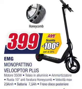 Trony EMG Monopattino Velociptor Plus offerta