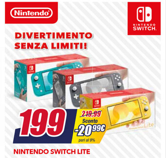 Trony Nintendo Switch Lite offerta