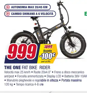 Trony The One Fat Bike Rider offerta