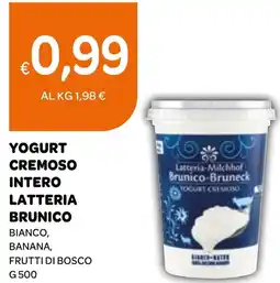 Ekom Yogurt cremoso intero latteria brunico offerta