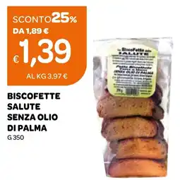 Ekom Biscofette salute senza olio di palma offerta