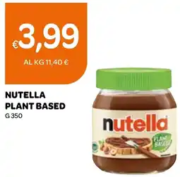 Ekom Nutella plant based offerta