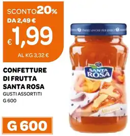 Ekom Confetture di frutta SANTA ROSA offerta