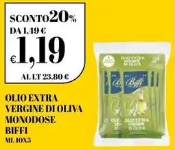 Ekom Olio extra vergine di oliva monodose BIFFI offerta