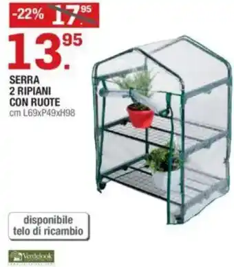Brico OK Serra 2 ripiani con ruote offerta