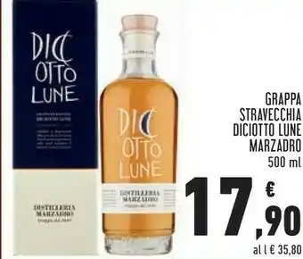 Grappa stravecchia diciotto lune 500 ml