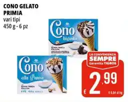 Tigros Cono gelato PRIMIA offerta
