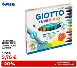 Max Factory Fila pennarelli turbo maxi confezione da 12 pz offerta