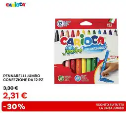 Max Factory Carioca pennarelli jumbo confezione da 12 pz offerta