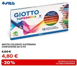 Max Factory Fila matite colorate supermina confezione da 12 pz offerta