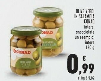 Conad Superstore Conad olive verdi in salamoia offerta