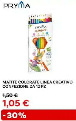 Max Factory Pryma matite colorate linea creativo confezione da 12 pz offerta