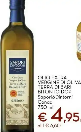 Conad City Conad - olio extravergine di oliva sapori e dintorni 750 g(ml) offerta