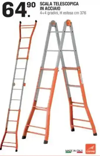 Brico OK Scala telescopica in acciaio offerta