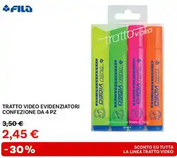 Max Factory Fila tratto video evidenziatori confezione da 4 pz offerta
