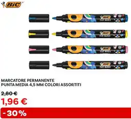 Max Factory BIC Marcatore permanente punta media 4,5 mm colori assortiti offerta