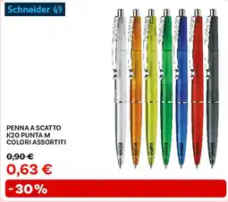 Max Factory Schneider penna a scatto k20 punta m colori assortiti offerta