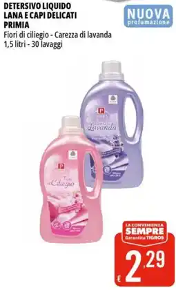 Tigros Detersivo liquido lana e capi delicati PRIMIA offerta