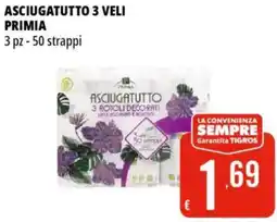 Tigros Asciugatutto 3 veli PRIMIA offerta