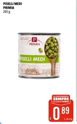 Tigros Piselli medi PRIMIA offerta