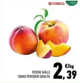 Conad Superstore Pesche gialle CONAD PERCORSO QUALITA' offerta