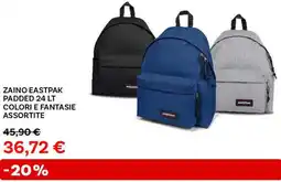 Max Factory Zaino eastpak padded 24 lt colori e fantasie assortite offerta