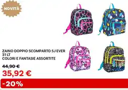 Max Factory Zaino doppio scomparto sj ever 31 lt colori e fantasie assortite offerta