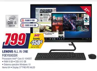 Trony Lenovo All in One Foeyoogsix offerta