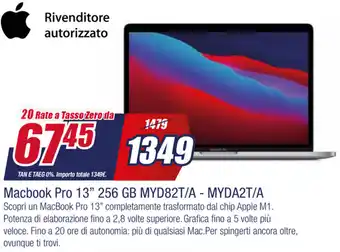 Trony Macbook Pro 13" 256 GB MYD82T/A-MyDA2T/A offerta