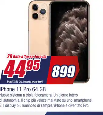 Trony Iphone 11 PRo 64 Gb offerta