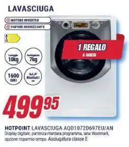 Trony HOTPOINT LAVASCIUGA AQD1072D697EU/AN offerta