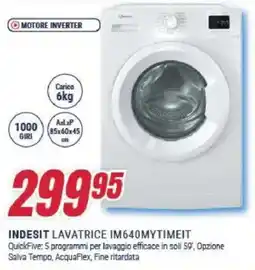 Trony INDESIT LAVATRICE IM640MYTIMEIT offerta
