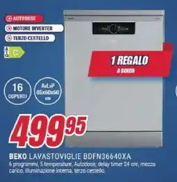 Trony BEKO LAVASTOVIGLIE BDFN36640XA offerta