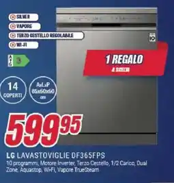 Trony LG LAVASTOVIGLIE DF365FPS offerta