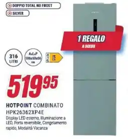 Trony HOTPOINT COMBINATO HPK26362XP4E offerta