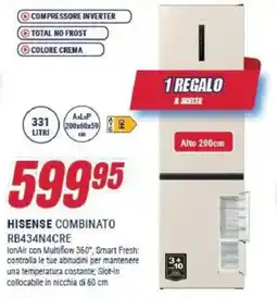 Trony HISENSE COMBINATO RB434N4CRE offerta