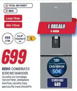 Trony BEKO COMBINATO B3RCNE564HDXB offerta