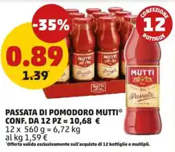 PENNY Passata di pomodoro MUTTI offerta