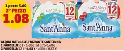 PENNY Acqua naturale, frizzante SANT'ANNA offerta