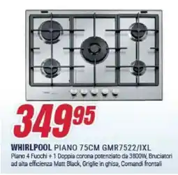Trony WHIRLPOOL PIANO 75CM GMR7522/IXL offerta