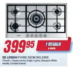 Trony DE LONGHI PIANO 90CM NSL590X offerta