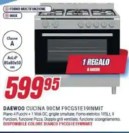 Trony DAEWOO CUCINA 90CM F9CG51E19INMIT offerta