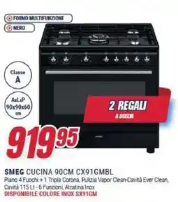 Trony SMEG CUCINA 90CM CX91GMBL offerta