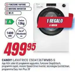 Trony CANDY LAVATRICE CS04136TWMB5-S offerta