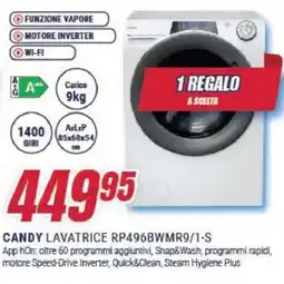 Trony CANDY LAVATRICE RP496BWMR9/1-S offerta