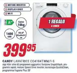 Trony CANDY LAVATRICE C04104TWM/1-S offerta